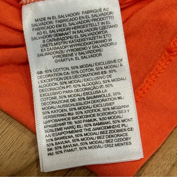 The North Face Women Half Dome Cropped T-Shirt Brilliant Coral Size Xl - Picture 8 of 8